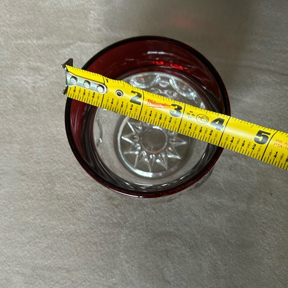 Glass US glass XLCR excelsior kings crown ruby stain sugar bowl base no lid - Picture 5 of 7